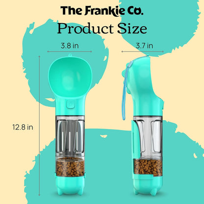 4-in-1 Compact Dog Travel Water Bottle
