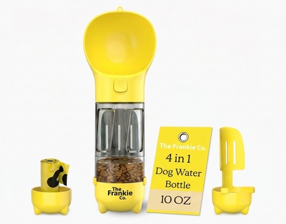 4-in-1 Compact Dog Travel Water Bottle