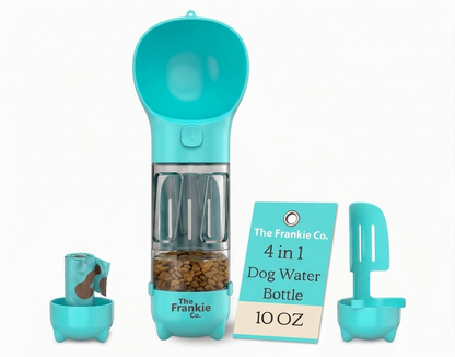 4-in-1 Compact Dog Travel Water Bottle